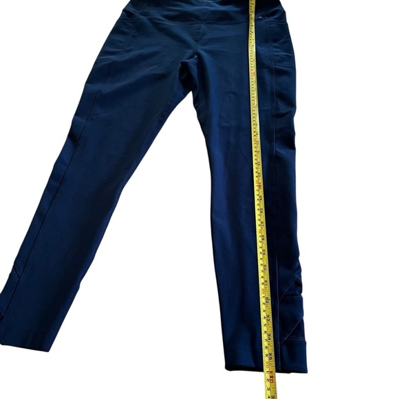 Mondetta Performance + Luxury Navy Leggings L | High Rise Stretch Athletic Pants - Picture 4 of 10